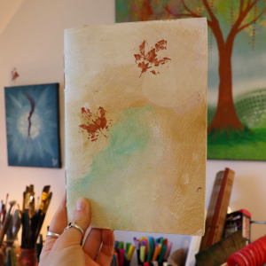 Carnet fait main feuilles volantes